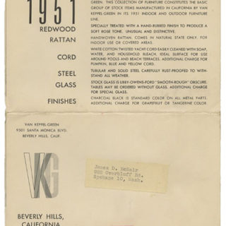 VAN KEPPEL-GREEN 1951. Beverly Hills, CA: [Hendrik] Van Keppel – [and Taylor] Green, 1951.