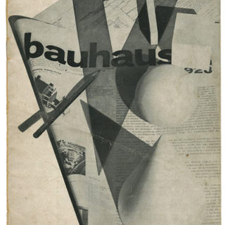 BAUHAUS 1 1928: ZEITSCHRIFT FUR BAU UND GESTALTUNG. Dessau: Bauhaus Dessau, 1928. Walter Gropius and László Moholy-Nagy [Editors], Herbert Bayer [Designer].
