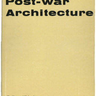 Lustig, Drexler, Hitchcock & Johnson: BUILT IN USA: POST-WAR ARCHITECTURE. New York: Museum of Modern Art, Simon & Schuster, 1952.