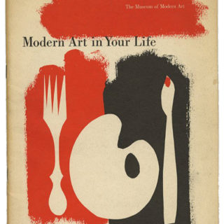 RAND, Paul. Robert Goldwater: MODERN ART IN YOUR LIFE. New York: Museum of Modern Art Bulletin, V. 17, No. 1, 1949.