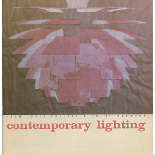 LIGHTING. Svend Wohlert Inc.: CONTEMPORARY LIGHTING [from Louis Poulsen & Co. of Denmark].  San Francisco: Svend Wohlert,  Inc. [1962].