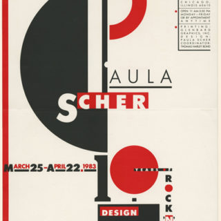 Scher, Paula [Designer]: PAULA SCHER: 10 YEARS OF ROCK N’ ROLL DESIGN. Chicago, IL: Society of Typographic Arts, 1983.