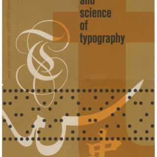 Burtin, Will [Designer]: THE ART AND SCIENCE OF TYPOGRAPHY [poster title]. New York: The Type Directors Club of New York, 1958.