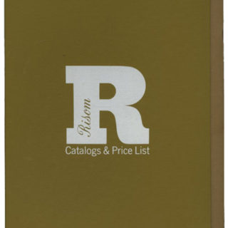 Risom, Jens: RISOM CATALOGS & PRICE LIST [Contemporary Furniture for Business & Residential Interiors: spine title]. Pleasantville, NY, Jens Risom Design, Inc. January 1962.