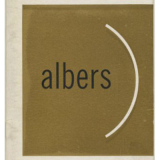 ALBERS, Josef. Noel Martin [Designer]: JOSEF ALBERS. The Cincinnati Art Museum, 1949.