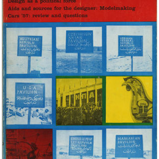 INDUSTRIAL DESIGN, February 1957. Design as a Political Force: American Trade Fair Exhibits.