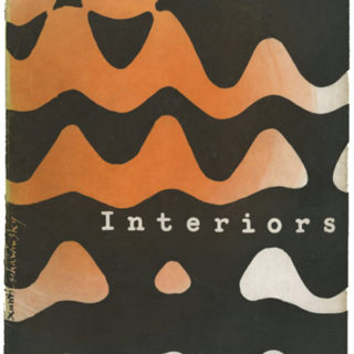 INTERIORS + INDUSTRIAL DESIGN, October 1953. Xanti Schawinsky cover and The Third Eye: Experiments in Illusion.