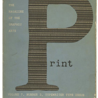 PRINT, June 1952. America’s Graphic Design Magazine: The Typewriter Issue.