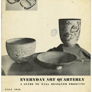 EVERYDAY ART QUARTERLY 2 [A Guide To Well Designed Products]. Minneapolis: Walker Art Center, Fall 1946.