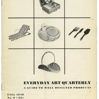 EVERYDAY ART QUARTERLY 9 [A Guide To Well Designed Products].  Minneapolis: Walker Art Center, Fall 1948.