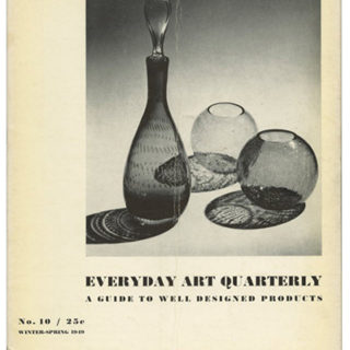 EVERYDAY ART QUARTERLY 10 [A Guide To Well Designed Products]. Minneapolis: Walker Art Center, Winter/Spring 1949. Magnet Master designed by Arthur Carrara