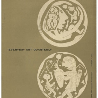 EVERYDAY ART QUARTERLY 27 [A Guide To Well Designed Products].  Minneapolis: Walker Art Center, Spring 1957. Ceramics.