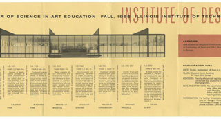 Institute of Design: Master of Science in Art Education, Fall 1955 [brochure title]. Chicago, IL: Institute of Design, Illinois Institute of Technology, 1955.