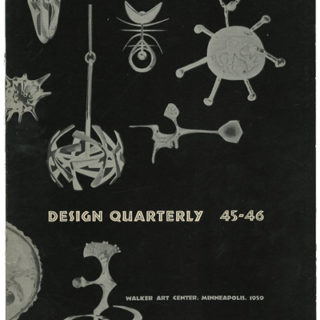 DESIGN QUARTERLY 45-46.  Minneapolis: Walker Art Center, 1959. American Jewelry: 66 pages and 158 photos of American Studio Jewelry.