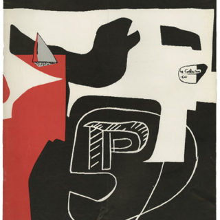 ARTS AND ARCHITECTURE October 1965. Le Corbusier “Les Des Sont Jetés” wraparound cover design.