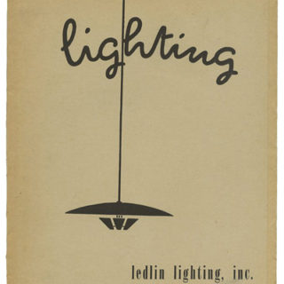LIGHTING. Harry Gitlin [President]: LEDLIN LIGHTING, INC. Catalog No. 1, January 1, 1950 [AIA 31-F-2].