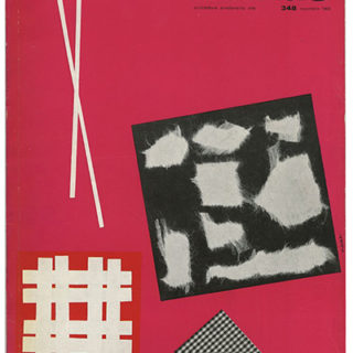 DOMUS 348. Milan, Editoriale Domus: Novembre 1958. Cover by Bruno Munari