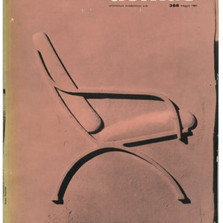 DOMUS 366. Milan, Editoriale Domus: Maggio 1960. Cover by Marcello Nizzoli and G. Mario Oliveri.