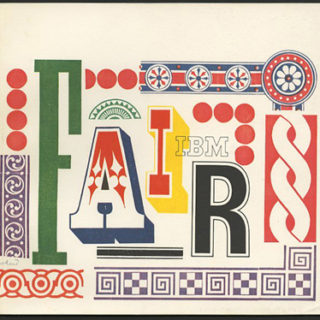 Rand, Paul [Designer/Typographer]: THE IBM PAVILION [New York World’s Fair 1964 – 65 ]. Armonk, NY: International Business Machines Corporation, n.d.