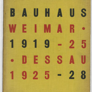 BAUHAUS 1919 – 1928. Herbert Bayer, Walter Gropius and Ise Gropius. New York: Museum of Modern Art, 1938.