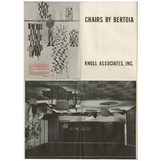 Knoll Associates: CHAIRS BY BERTOIA. New York: Knoll Associates, Inc., [1957]. Poster designed by Herbert Matter.