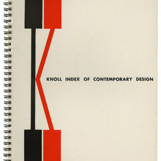 KNOLL INDEX OF CONTEMPORARY DESIGN. New York: Knoll Associates, Inc., 1954. Herbert Matter [Designer].