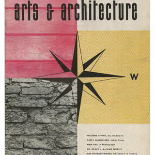 CALIFORNIA ARTS AND ARCHITECTURE, March 1942. Alvin Lustig [Art Editor]; Julius Shulman’s Copy.