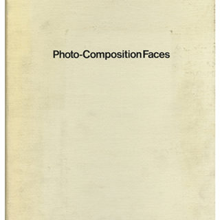TYPOGRAPHY. The Composing Room, Inc.: PHOTO-COMPOSITION TYPE BOOK VOLUME 2 [PHOTO-COMPOSITION FACES: Binder Title]. New York, 1968.