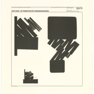 Weingart, Wolfgang: BLATT 10. Basle: W. Weingart, Mai 1972. Poster [series 4 Dokumentation 1960 – 1970 / Arbeiten von  W. Weingart ICTA, Auflage: 75 Exemplare]. 