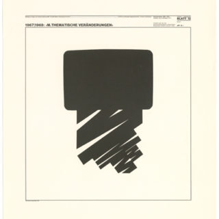 Weingart, Wolfgang: BLATT 12. Basle: W. Weingart, Mai 1972. Poster [series 6 Dokumentation 1960 – 1970 / Arbeiten von  W. Weingart ICTA, Auflage: 65 Exemplare].