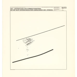 Weingart, Wolfgang: BLATT 16. Basle: W. Weingart, Mai 1972. Poster [serie 2 Dokumentation 1960 – 1970 / Arbeiten von  W. Weingart ICTA, Auflage: 50 Exemplare]. 