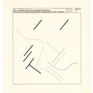 Weingart, Wolfgang: BLATT 17. Basle: W. Weingart, Mai 1972. Poster [serie 3 Dokumentation 1960 – 1970 / Arbeiten von  W. Weingart ICTA, Auflage: 75 Exemplare]. 