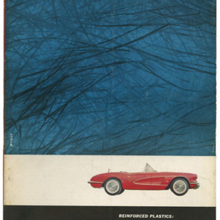 INDUSTRIAL DESIGN, October 1958.  Saul Bass, Reinforced Plastics, and Junk photographed by Joel Witkin.