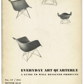 EVERYDAY ART QUARTERLY No. 17 [A GUIDE TO WELL DESIGNED PRODUCTS]. Minneapolis: Walker Art Center, Winter 1950–1951.