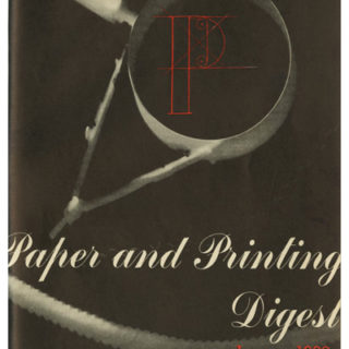 [NEW BAUHAUS. László Moholy-Nagy, György Kepes et al.: PAPER & PRINTING DIGEST [13-issue bound volume]. Chicago: Bradner Smith & Co., January 1937 – January 1938.