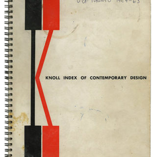 KNOLL INDEX OF CONTEMPORARY DESIGN. New York: Knoll Associates, Inc., 1954. Herbert Matter [Designer].