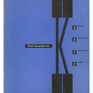 KNOLL ASSOCIATES: A B C D [Planning, Chairs, Sofas,Tables, Chests, Textiles]. New York: Knoll Associates, n. d. [1954]. Ladislav Sutnar [Designer].