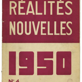 Réalités Nouvelles No. 4, 1950. [Paris]: Comité du Salon des Réalités Nouvelles, 1950; A. Frédo Sidés [Président-Fondateur].