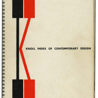 KNOLL INDEX OF CONTEMPORARY DESIGN. New York: Knoll Associates, Inc., 1954 / 1956..
