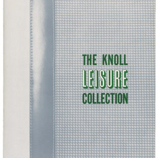 KNOLL. Richard Schultz: THE KNOLL LEISURE COLLECTION. New York: Knoll Associates, Inc., 1966.