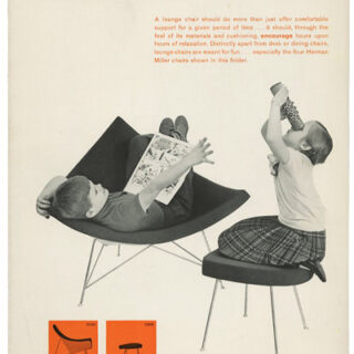 Herman Miller Furniture Company: LOUNGE CHAIRS. Zeeland, MI: The Herman Miller Furniture Company, [1959].