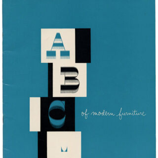 Herman Miller Furniture Company, George Nelson: ABC OF MODERN FURNITURE. Zeeland, MI: The Herman Miller Furniture Company, 1951.